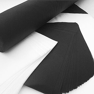 embroidery stabilisers bladk & white